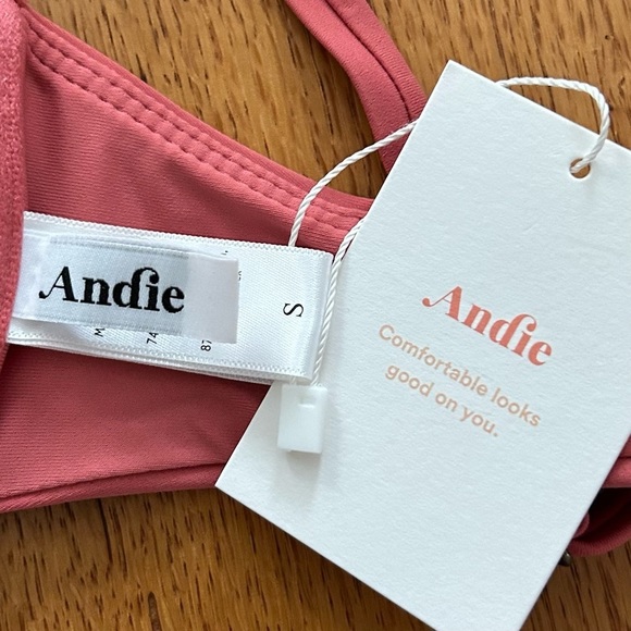 Andie Swim The Sicily Bikini Top Women’s SZ Small Punch Style AT171 Pink NEW - Picture 8 of 9